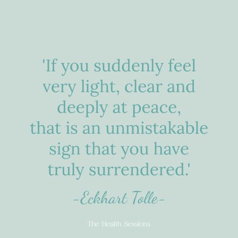 16 Surrender Quotes to Let Go of Things You Can't Control | The Health Sessions Quotes To Let Go, Surrender Quotes, Quotes Universe, Let Go Of Things, We Will Meet Again, Cursive Tattoos, Recovery Quotes, Eckhart Tolle, Spiritual Enlightenment