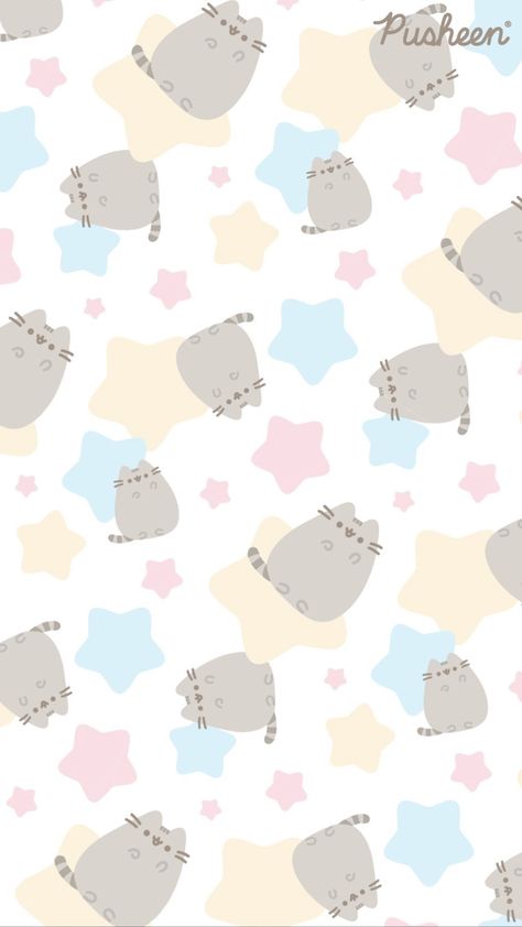 Kawaii Pusheen, Cat Pattern Wallpaper, Wallpaper Gatos, Images Hello Kitty, Pusheen Cute, Kawaii Background, Pusheen Cat, Crazy Wallpaper, Bear Wallpaper