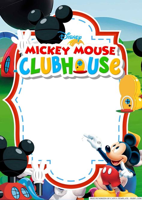 FREE Editable Mickey Mouse Clubhouse Birthday Invitations