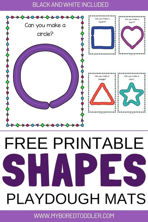 Play Dough Shape Mats, Playdough Shape Mats Free Printable, Shapes Playdough Mats Free Printables, Playdoh Mats Printable Free Shapes, Playdough Cards Free Printables, Printable Play Doh Mats, Play Doh Task Cards Free, Playdoh Shape Mats Free Printable, Playdoh Face Mats Free Printables