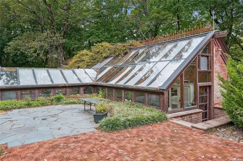 Circa 1856 Architect Henry G. Harrison-Designed Gothic Revival in Oyster Bay, New York | Pricey Pads Oyster Bay New York, Waterfront Architecture, Harrison Design, Indoor Outdoor Pool, Long Lake, Grand Foyer, Oyster Bay, Mountain Getaway, Private Dock