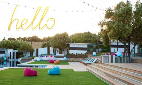 Do you dream of having a fresh, bright and colourful home just like the Love Island villa? Today I'm taking garden design inspiration from the Love Island complex and finding ways to recreate this Mediterranean paradise in your own garden here in the UK - starting with lots and lots of fairy lights..! Love Island Villa, Love Island 2018, Island Garden, Island Party, Party Outfit Ideas, Digital Media Design, Island Villa, Life On A Budget, Island Decor