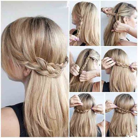 New Party Hairstyles Tutorial 2016 Step By Step Step By Step Hairstyles, Peinados Fáciles Para Cabello Corto, Penteado Cabelo Curto, Braided Hairstyles Tutorials, Long Straight Hair, Olivia Palermo, Model Hair, Hair Dos, Down Hairstyles