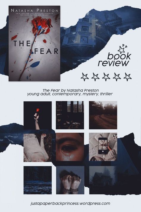 The Fear Natasha Preston Aesthetic, The Cellar Natasha Preston, The Fear Natasha Preston, Natasha Preston Books Aesthetic, Natasha Preston, Otessa Moshfegh Books, The Cabin By Natasha Preston, Reads Aesthetic, The Fear Book Natasha Preston