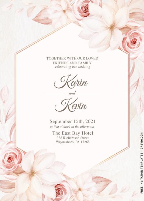 8+ Modern Floral Wedding Invitation Templates | Download Hundreds FREE PRINTABLE Birthday Invitation Templates Floral Background For Invitation Card, Wedding Card Frame Design, Floral Wedding Invitation Background, Weeding Inventions Card Background, Floral Invite Template, Card Invitation Wedding, Wedding Card Design Modern Ideas, Card Wedding Design, Wedding Cards Template