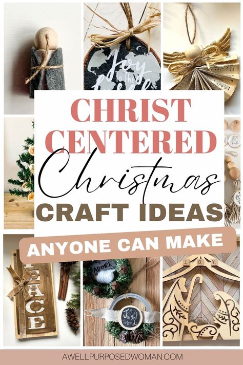 Group Christmas Crafts For Adults, Christ In Christmas Ideas, Christmas Craft For Womens Group, Relief Society Craft Ideas, Christ Centered Gifts, Heartfelt Christmas Gifts, Super Saturday Crafts Relief Society Christmas, Christmas Crafts For Large Groups, Homemade Christian Ornaments