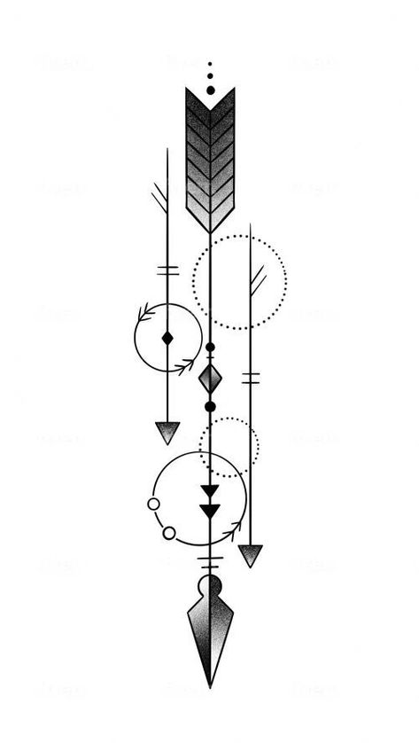 Geometrical Forearm Tattoo, Tattoo Ideas Geometric Minimalist, Geometric Arrow Tattoo Design, Arrow Tattoo Design For Men, Back Tattoo Geometric, Tattoo Art Drawings Men, Forarms Tattoo Designs Men, Geometric Tattoo Design Men, Arrow Tattoo Men