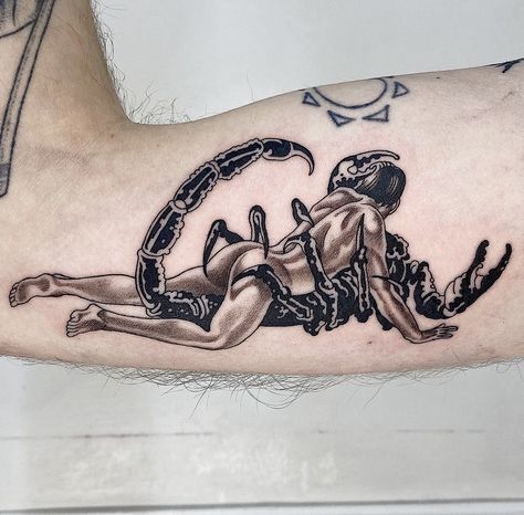 Tattoo Magazine, King Tattoos, Skull Art Drawing, Scorpion Tattoo, Alien Tattoo, Dangerous Love, Dark Arts, Modern Tattoos, E Tattoo