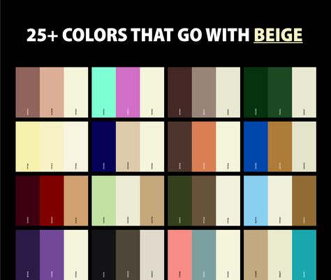 In this blog post, we're going to share my expertise on some beautiful color combinations featuring different shades of beige — from creamy neutrals to bold accent hues. You'll learn all about what works best when pairing together these timeless tones so you can create stunning spaces that are both eye-catching and sophisticated. Graphic Design Freebies, Colours That Go Together, Beige Color Palette, Diy Home Bar, Cool Color Palette, Colour Theory, Professional Graphic Design, Colour Combos, People Talking