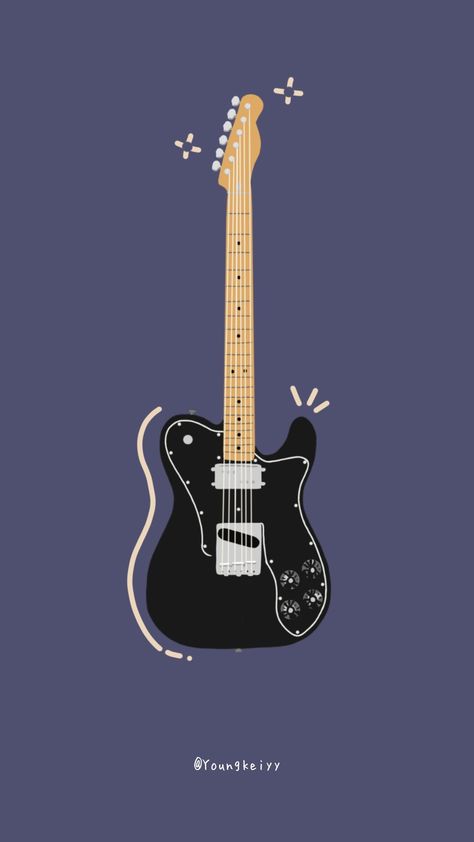 Guitar Wallpaper Iphone, Guitarist Art, Disney Pop Art, Guitar Drawing, Galaxy Wallpaper Iphone, Notebook Cover Design, Music Illustration, Cool Electric Guitars, Deep Art