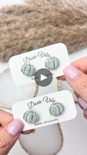 8.3K views · 1.8K reactions | They’re back! The viral gold leaf pumpkins stud earrings. But they are also available in silver!!!! 

Thank you for loving these stud earrings so much, I’m so happily overwhelmed with the response 🤍💜🩷

#clayearrings #pumpkinearrings #pumpkinlove #pumpkin | @doxievibe | Handmade Clay Earrings… with my dog nearby | The Macarons Project · Too Sweet Circuit Hacks, Silver Pumpkins, Handmade Clay Earrings, Pumpkin Earrings, 10k Views, Handmade Clay, Polymer Clay Crafts, My Dog, Clay Crafts