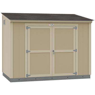 Installed Tahoe 6 ft. x 10 ft. x 8 ft. 3 in. Un-Painted Wood Storage Building Shed with Shingles and Sidewall Door Sloped Greenhouse, Desktop Greenhouse, Greenhouse Porch, Desert Greenhouse, Magical Greenhouse, Cheap Greenhouse, Wood Splitting, Carport Kits, Dome Greenhouse