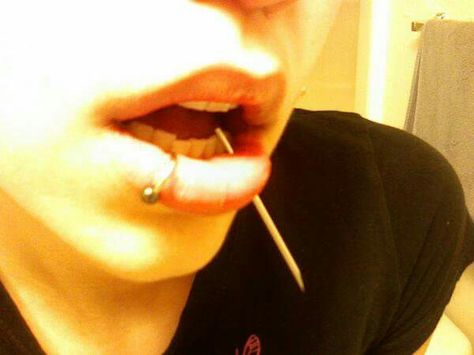 My lip piercings, I pierced myself :) Piercing Myself, Lip Piercings, Spider Bites, Lip Piercing, Body Modifications, Me Core, Piercings, Things To Do, Lips