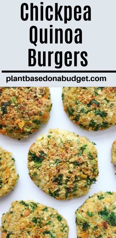 Quinoa Chickpea Burger, Quinoa Bean Burger, Quinoa Fritters Vegan, Veggie Burger Recipe Chickpea, Chickpea Quinoa Burger, Quinoa Veggie Patties, Chickpeas Burger Recipe, Quinoa Recipes Vegan Easy, Vegi Burger Recipe