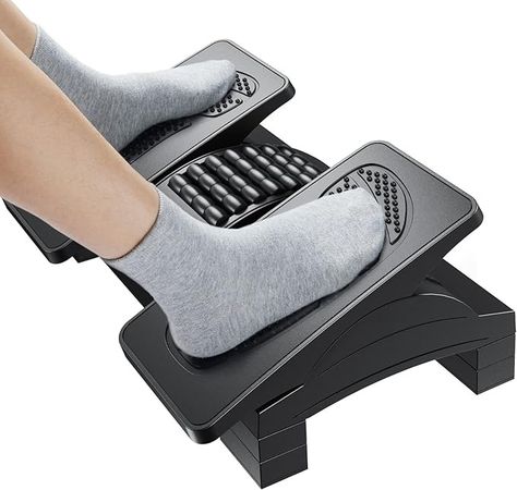 Amazon.com : HUANUO Foot Rest Under Desk, Adjustable Ergonomic Footrest for Under Desk at Work or Gaming with Massage Texture and Roller, 20 Degree Tilt Angle Adjustment, Foot Stool for Office, Home : Office Products Foot Rest Under Desk, Ergonomic Footrest, Desk At Work, Adjustable Computer Desk, Bbq Cover, Tilt Angle, Under Desk, Foot Stool, Adjustable Desk