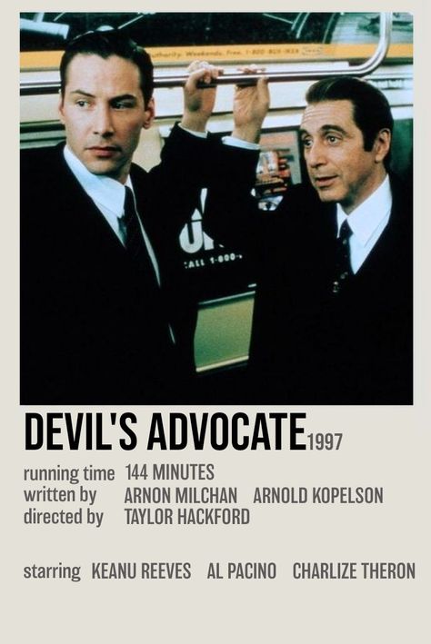 The Devils Advocate Poster, Devils Advocate Poster, Devil’s Advocate, Al Pacino Devils Advocate, Al Pacino Movies, Devils Advocate Movie, Minimalistic Polaroid Poster, Devils Advocate, Fantasy Mystery