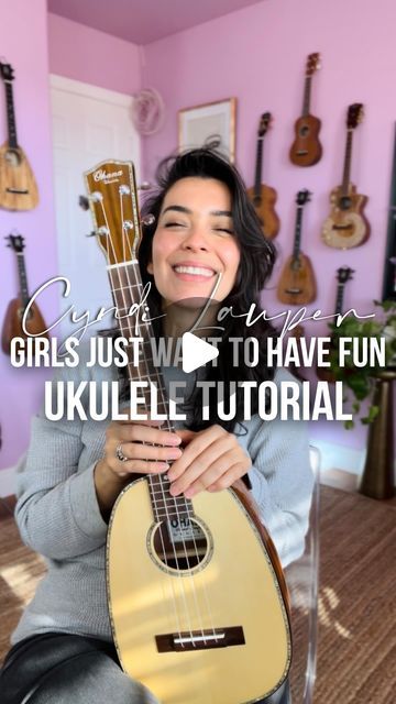 E Chord On Ukulele, Pineapple Ukulele, Ukulele Tutorial, Music Tutorials, Cyndi Lauper, Ukulele, Music