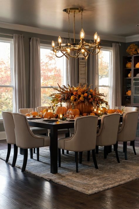 Fall Furniture , Autumn Cozy Fall ,Decor Easy Fall ,
Decor Neutral Fall ,Decor Fall ,Decor Inspiration ,Fall Decor Ideas Autumn Dining Room Decor, Fall Decor Dinning Room Table, Autumnal Decor, Halloween Dining Room, Themed Centerpieces, Make Your Home Cozy, Ad Inspiration, Fall Dining Room, Autumn Interior