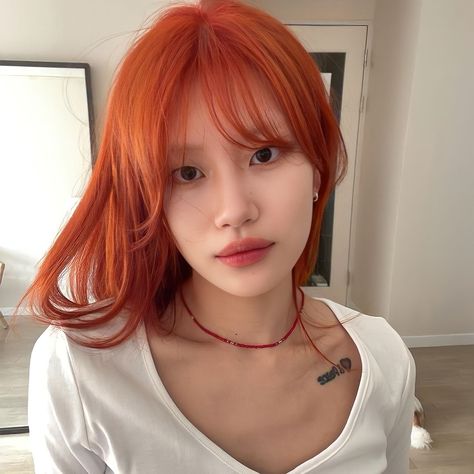 Medium Short Layered Hair, Girl Hair Colors, Hair Nutrition, Hair Inspiration Short, Fresh Hair, Hair Collection, Asian Hair, Hair Inspiration Color, Orange Hair