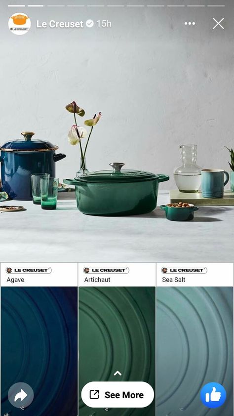 French Style Kitchen, Le Creuset Kitchen, Le Creuset Colors, Le Creuset Cookware, Color Palette Ideas, Palette Ideas, House Color Schemes, Brick And Mortar, Home Design Decor