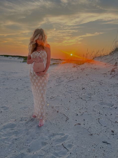 Maternity beach photos, white dress Cute Beach Maternity Photos, Pregnant Beach Pictures, Beach Maternity Photos Couples, Maternity Beach Photos, Maternity Shoot Beach, Sagittarius Wallpaper, Maternity Beach, Bump Pictures, Beach Maternity Photos