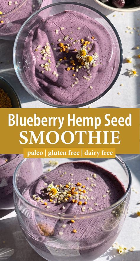 Smoothie With Hemp Seeds, Hemp Seed Smoothie Recipes, Hemp Protein Smoothie, Hemp Milk Smoothie, Hemp Smoothie, Hemp Seed Smoothie, Inflammatory Smoothies, Allergy Diet, Hemp Seed Recipes