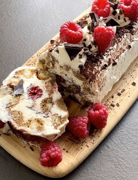 Tiramisu Cake Roll — Oh Cakes Winnie Tiramisu Cake Roll, Lady Fingers Dessert, Mascarpone Filling, Classic Tiramisu, Easy Tiramisu Recipe, Breaking Bread, Tiramisu Cake, Tiramisu Recipe, Fresh Raspberries