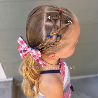 Star Hairstyle, Girls Hairdos, Cute Toddler Hairstyles, Easy Little Girl Hairstyles, Girly Hairstyles, Haircut Styles For Women, Girl Hair Dos, Lil Girl Hairstyles, Girls Hairstyles Easy