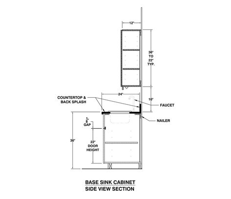 TYPICAL MILLWORK SECTIONS!- FREE DWG HELPFUL FREE DOWNLOAD Kitchen Construction Details, Counter Detail Drawing, Section Kitchen, Kitchen Details Drawing Plan, Drawer Section Detail Drawing, Sectional Elevation, Door Section Detail Drawing, Kitchen Section, Furniture Details Drawing