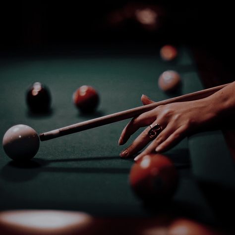 Billiard Photography, Pool Table Photoshoot, Table Photoshoot, Bi A, Pool Poses, Sports Design Ideas, Pool Billiards, Ball Aesthetic, French Aesthetic