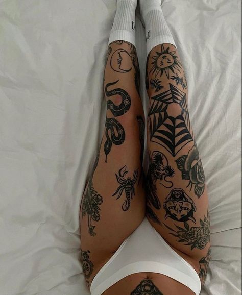 Shin Tattoo, Woman Tattoo, Aquarius Woman, Abstract Woman, Leg Tattoos Women, Leg Sleeve Tattoo, Dope Tattoos For Women, Stylist Tattoos, Thigh Tattoos Women