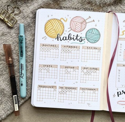 Bullet Journal Knitting, Cozy Drawing, Learning Diary, Toddler Journal, Crochet Journal, Journal Designs, Bullet Journal Work, Drawing Lettering, Bullet Journal Font