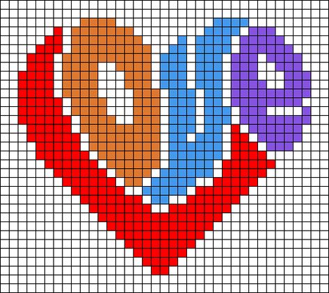 Valentines Pixel Art, Autumn Cross Stitch Patterns, Graph Paper Designs, Crochet Pattern Instructions, Graph Paper Drawings, Pixels Art, Easy Cross Stitch Patterns, Pixel Crochet, Cross Stitch Love