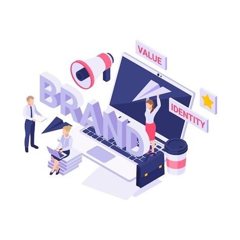 Isometric with people working on new br... | Free Vector #Freepik #freevector #team-isometric #product-manager #product-management #development-team Business Identity, Branding Services, Company Branding, Brand Development, Web Design Company, Brand Building, Local Business, Branding Agency, Build Your Brand