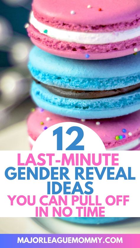 Gender Reveal Crafts Diy, Simple Reveal Ideas, Easy Gender Reveal Games, Fast Gender Reveal Ideas, Gender Reveal Medical Theme, Fun Easy Gender Reveal Ideas, Gender Reveal Joke Ideas, Gender Reveal Budget, Cute Gender Reveal For Husband