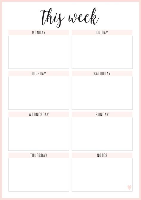 Planner Free Printable, Weekly Planner Free Printable, Weekly Planner Free, Study Planner Printable, 달력 디자인, To Do Planner, Printable Weekly Planner, Print Planner, Weekly Planner Template