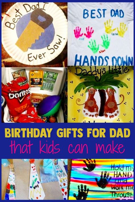 Birthday Gifts For Dad from kids - birthday crafts for kids to make for dads Diy Birthday Gifts For Dad, Homemade Gifts For Dad, Homemade Birthday Gifts, Father Birthday Gifts, Homemade Fathers Day Gifts, Anniversaire Diy, Diy Easter Gifts, Diy Gifts For Dad, Kids Homemade