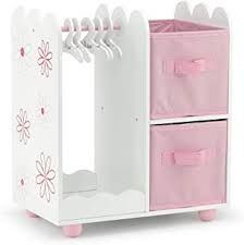 Amazon.com: Doll Clothes Storage Closet Furniture, Doll Clothes Hangers, Doll Storage, Baby Clothes Storage, Large Storage Bins, Open Wardrobe, Doll Closet, Emily Rose, Fabric Storage Bins