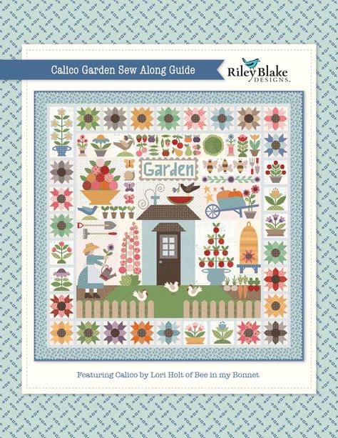 Tiled Quilt, Sewing Guide, Mountain Quilts, Quilt Block Patterns Free, Bee In My Bonnet, Shape Templates, Lori Holt, Denim Quilt, Garden Quilt