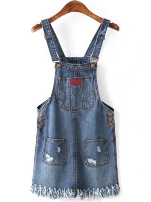 Dresses For Women Trendy Fashion Style Online Shopping | ZAFUL - Page 9 Loose Denim Dress, Återvinna Jeans, Denim Pinafore Dress, Denim Jumper Dress, Look Grunge, Denim Pinafore, Denim Jumper, Denim Ideas, Denim Overall Dress