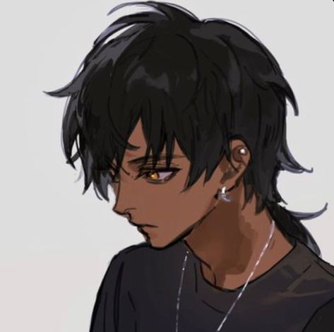 Tan Skin Male Oc, Tan Skin Anime Guy, Tan Skinned Anime Guys, Dark Skinned Oc, Anime Guy Dark Skin, Black Man Art Character Design, Dark Skinned Male Oc, Dark Skin Character Design Male, Pirate Oc