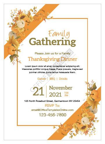 Beautiful Family Reunion Thanksgiving Dinner Invitation Design for Microsoft Word Thanksgiving Invitation For Family, Family Dinner Invitation, Dinner Invitation Design, Dinner Invitation Card, Thanksgiving Invitation Template, Thanksgiving Templates, Thanksgiving Service, Thanksgiving Dinner Party, Dinner Invitation Template