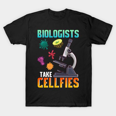 This super funny biology pun design says "biologists take cellfies" and has a cute range of germs under the microscope taking their selfies! Great for anyone who works in the biology industry - whether it's as a professor or a new intern! Great gift idea for anyone who is studying biology in school as a biology major or for anyone who simply loves science puns! If you've got someone in your life who loves puns with biology, germs & microscopes, they'll love this design as a gift! -- Choose from Studying Biology, Biology Student, Biology Major, Science Puns, Study Biology, Under The Microscope, Love Puns, Microscopes, Super Funny