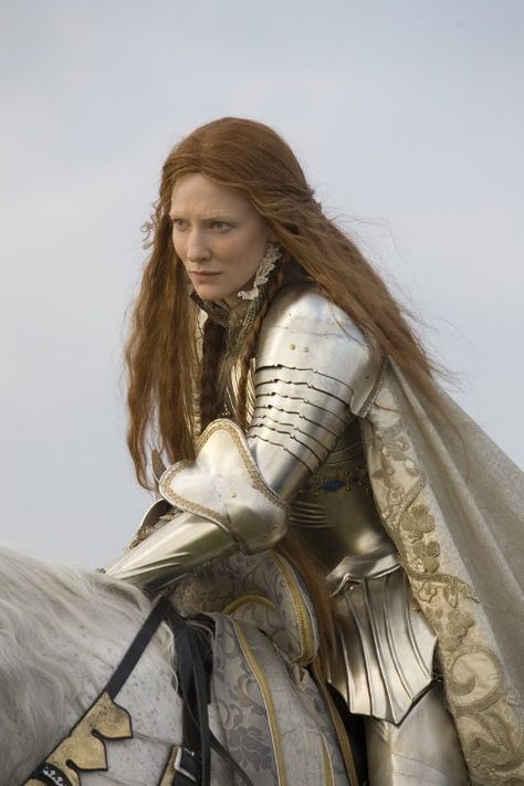 Queen Elizabeth I - Elizabeth: The Golden Age, Cate Blanchett Elizabeth The Golden Age, Female Armor, Heroic Fantasy, Female Knight, Warrior Queen, Elizabeth I, Foto Art, Movie Costumes, Warrior Princess