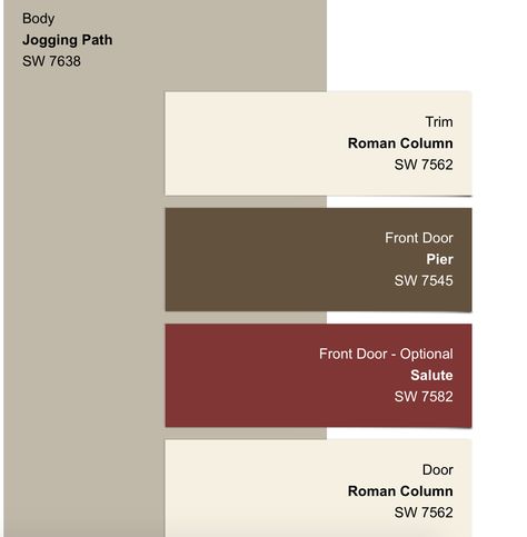 Yellow Vinyl Siding House Color Schemes, Maroon Doors On Houses, Burgundy House Exterior, Brown Contrast Color Schemes, Colorful Bedroom Design, Exterior Paint Schemes, Home Depot Paint, Front Door Paint Colors, Exterior House Paint Color Combinations