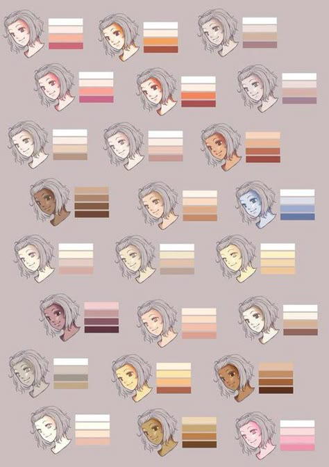 Skin Palette, Fashion Maker, Skin Drawing, Palette Art, Skin Color Palette, Odaiba, Digital Painting Tutorials, Crafts Jewelry, Anime Drawings Tutorials