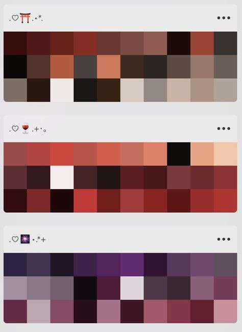 Black Skin Colour Palette, Red Color Palette Ibispaint, Oc Color Pallets, Yandere Color Palette, Unsaturated Color Palette, Ibispaint Color Pallete, Discord Role Color Palette, Candy Gore Color Palette, Pinterest Color Palette