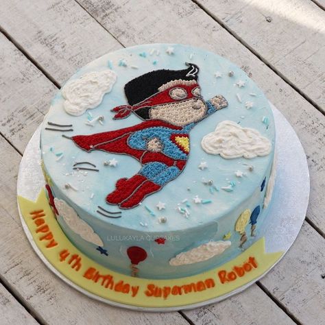 Superman Birthday Party Cake, Birthday Cake For Papa, Birthday Superman, Superman Birthday Cake, Soccer Birthday Cakes, Superman Cake, Superman Cakes, Planet Cake, Superman Birthday