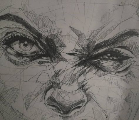 Frown Face Drawing, Study Doodle, Modern Art Diy, Shadows Art, Unique Art Projects, Faces Reference, Mad Face, Up Illustration, Inspo Reference