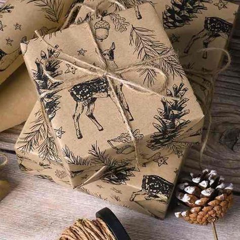 100 Easy Gift Wrapping Ideas for Christmas » Lady Decluttered Kraft Wrapping Paper, Gift Wrapping Ideas, Gift Wrapping Inspiration, Kraft Paper Wrapping, Wrapping Paper Design, Simple Gift Wrapping, Gift Wrapper, Creative Gift Wrapping, Professional Gifts